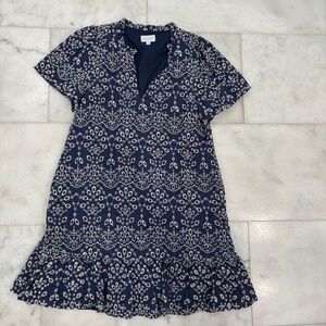 Sugarlips blue and white eyelet dress